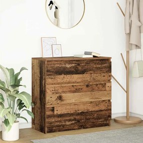 antik fa szerelt fa tálalószekrény 80x35x76 cm