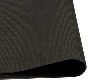 fekete mosható csészemintás bársony konyhaszőnyeg 60x300 cm