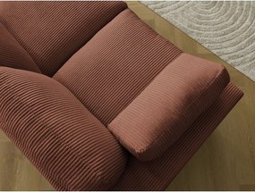 Narancssárga kordbársony sarokkanapé Belair – Bobochic Paris