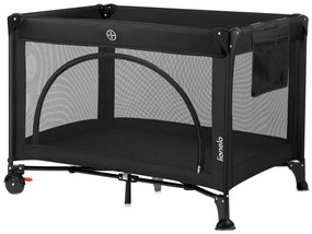 Lionelo - Utazóágy LAURA fekete karbon