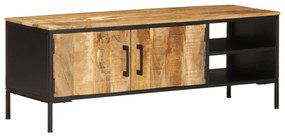 tömör nyers mangófa TV-szekrény 110 x 35 x 40 cm
