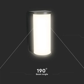 LED Kültéri fali lámpa LED/12W/230V 3000/4200/6500K IP65 fekete