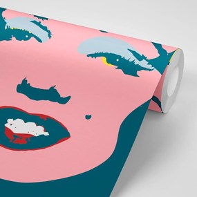 Öntapdó tapéta Marilyn Monroe v pop art dizájnban