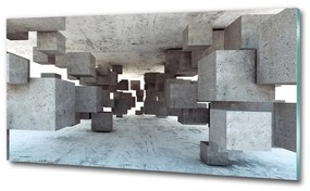 Üvegkép nyomtatás Kocka betonban osh-97581369