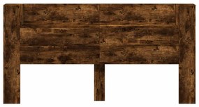 Fejtámla polcokkal Füstölt tölgy 200 x 16,5 x 103,5 cm Faanyag