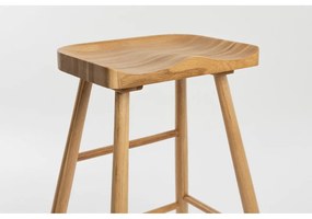 Natúr színű tölgyfa bárszék (ülésmagasság 65,5 cm) Vander – White Label