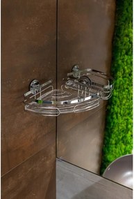 AWD Krómozott öntapadós sarokhuzalpolc