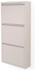 Szürkésbarna fém billenő ajtós cipőtartó 50x103x15 cm Billy – Spinder Design