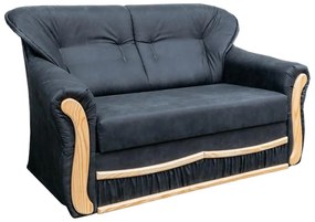 President 2-es kanapé, fekete
