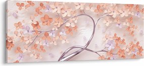 Koral virágok fája - absztrakt (120x50 cm)
