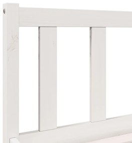 fehér tömör fenyő extra hosszú ágykeret matrac nélkül 90x220 cm