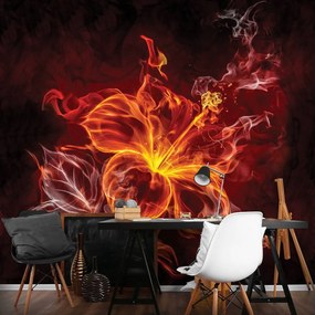 Fotótapéta - Virág - tűz és füst (152,5x104 cm)