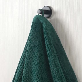 Goldea pamut frottír törölköző / fürdőlepedő micro pure - smaragdzöld 30 x 50 cm