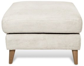 Fehér kordbársony lábtartó Paris – Scandic