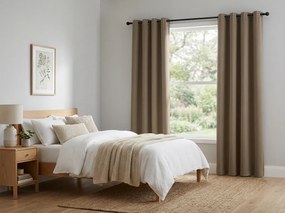 Bézs OXFORD függöny 140x250 cm Felfüggesztés: Hullámos sínszalag