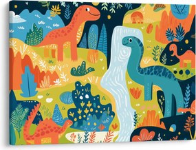 Kép - Vidám dinoszauruszok (70x50 cm)