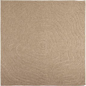 vidaXL Területszőnyegek Moiré AGIRA Természetes 120 x 120 cm