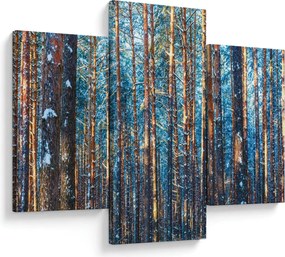 Kép - téli erdő (90x60 cm)