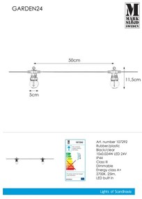 Markslöjd 107292 - LED Kültéri dekoratív lánc GIRLAND GARDEN 10xLED 5,5m IP44
