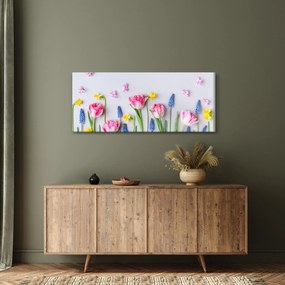 Tavaszi virágok képe (120x50 cm)