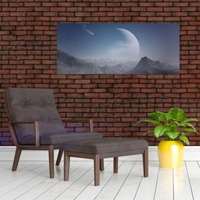 Kép - Ég a a sziklák felett (120x50 cm)