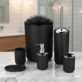 EMI Levi fekete fürdőszoba kiegészítő szett