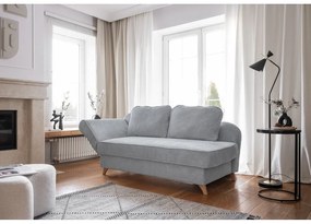 Világosszürke kordbársony heverő (bal oldali) Chic Charlotte – Miuform