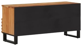 tömör akácfa TV-szekrény 100 x 34 x 46 cm