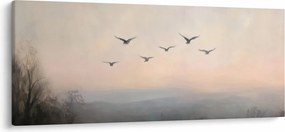 Kép - Madárcsapat (120x50 cm)