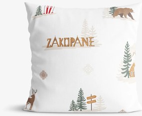 Goldea karácsonyi pamut párnahuzat - zakopane 30 x 50 cm