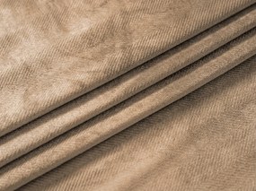 Sötétítő függöny ELVIO VELVET 140x250 cm, bézs Felfüggesztés: Fém gyűrűk