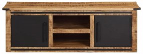 tömör mangófa TV-szekrény ajtóval 105 x 35 x 36 cm