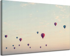 Vászonkép Ifjúsági Léggömbök Ég Természet Naplemente 120x80