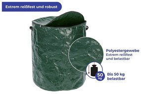 Sötétzöld komposztálható hulladék gyűjtő 275 l – Maximex