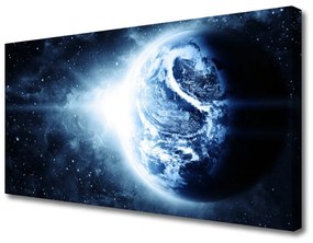 Vászonkép falra Planet Earth tér 125x50 cm