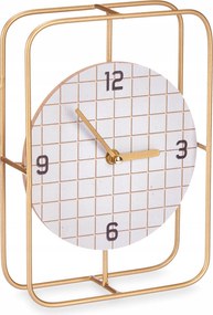 Mdf Komód Óra Arany Rácsos Mutatókkal 18,5 X 25,5 X 6 CM