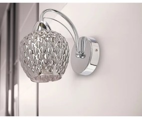 Fali lámpa TOBIAS 1xE27/40W/230V fényezett króm