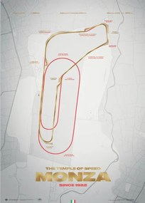 Művészeti nyomat Monza Circuit - Track Evolution - The Temple of Speed, Automobilist