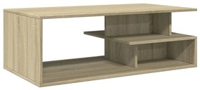 Sonoma tölgy színű szerelt fa dohányzóasztal 102x55x35 cm
