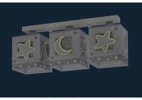 Dalber 63233NE - Gyerek mennyezeti lámpa MOONLIGHT 3xE27/60W/230V