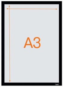 Posztertábla, fali, A3 méret, műanyag keret, 2 db, NOBO, fekete (VN5700)