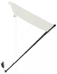 feltekerhető krémszínű napellenző LED-del 350 x 150 cm