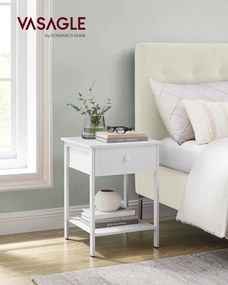 Éjjeliszekrény 40 x 40 x 55 cm, matt fehér