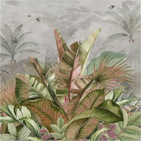 Divatos Flizelin Tapéta Fali Furnér Egzotikus dzsungel 250x250 Ragasztó