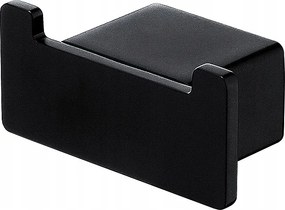 Nimco Kibo Black kampós kivitelű törölközőtartó fém fekete Ki-14053-90