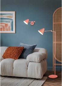 Narancssárga konnektorhoz csatlakoztatható fali lámpa hajlítható szerkezettel ø 15 cm Cosima – Trio