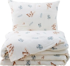 Matex Pillangók muszlin ágyneműhuzat, 140 x 200 cm, 70 x 90 cm
