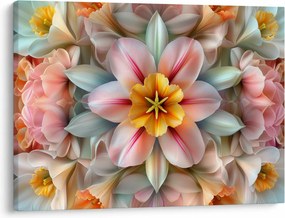 Kép - Kaleidoszkópos virág (70x50 cm)