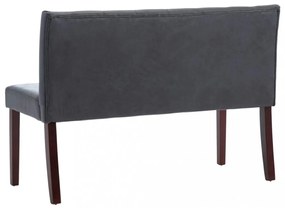 szürke művelúr pad 120 cm