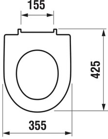JIKA H8933853000001 - WC-ülőke SoftClose LYRA duroplast/fehér